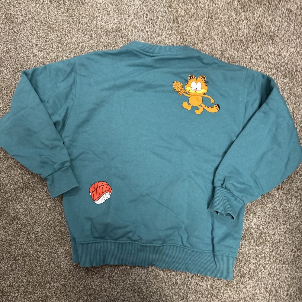 Zara Teal Kyoto City Garfield Sweatshirt - Picture 8 of 9